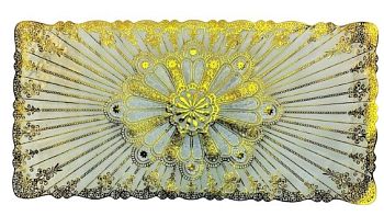 Салфетка Ажурная 40*84 прямоугольная 12/336