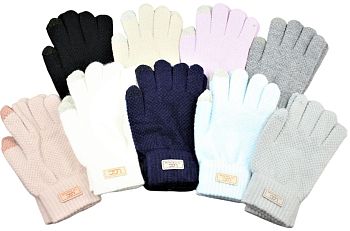 Перчатки Ж. ангора Катюша однотонные,рубчик 7817 12/432