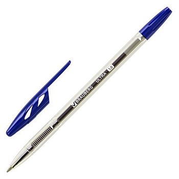 Ручка шариковая BRAUBERG "Ultra" синяя,1мм 50шт