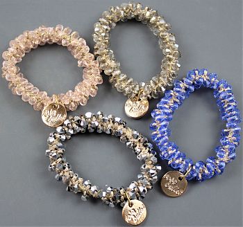 Резинка д/волос Браслет с цветным бисером ААА-2390В 1/100