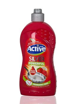 Гель-концентрат для мытья посуды ACTIVE Иран "Клубника и малина" 500мл (1696) 1/12