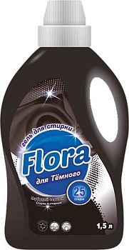 Гель для стирки Flora Black 1,5л для темного белья/8шт