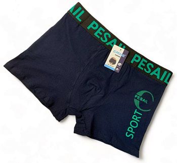 Трусы М. 2шт. PESAIL бокс однотонные 345 XL-4XL Н 4/12/120