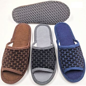 Тапочки М. дом. Галография открытый нос 12/120 Тапочки М. дом. Галография открытый нос 12/120