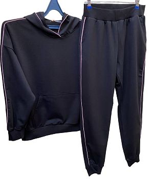 Костюм спортивный Женский САМО 2х нитка,черный 45049 рS-2XL 5/30