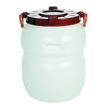 Бочка 60 литров белая с широким горлом 