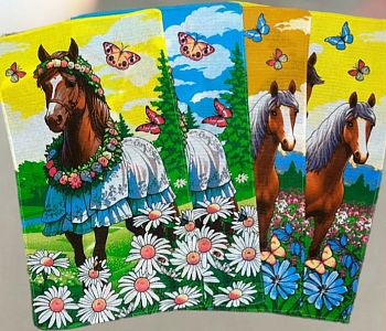Полотенце вафельное Лошадь НГ 35*60 Лето 12шт