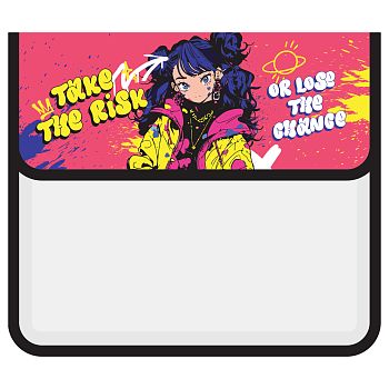 Папка для тетр 1отд  А5 ArtSpace"Cheeky girl" пластик на липучке 0001