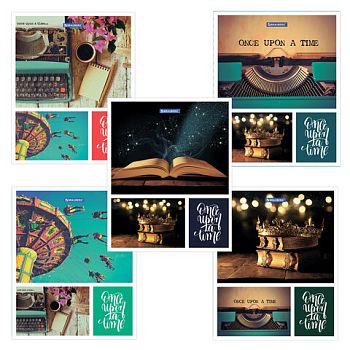 Тетрадь 48 листов линия "Винтаж" BRAUBERG картонная обложка 10шт