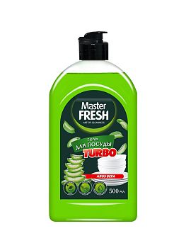 Гель для мытья посуды Master FRESH TURBO Алоэ , 500мл 1/12