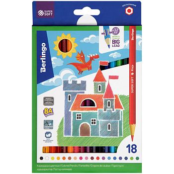 Карандаши 18цв "Замки" кар.уп 297231
