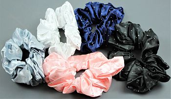 Резинка д/волос Атласная с блестками большая ААА-59В 1/20