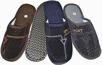 Тапочки М. дом. Спорт закрытый нос Х2347 12/120
