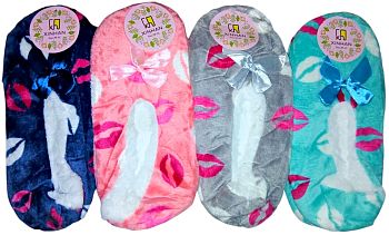 Носки Ж. дом Следки Губки Бант 12/180 Носки Ж. дом Следки Губки Бант 12/180