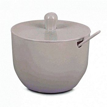 Сахарница 0,39 литра Джелли с ложкой белый  м8295 1/25