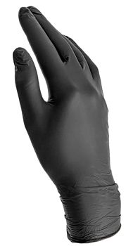 Перчатки виниловые ХL 50пар (цена за 1пару) черные 