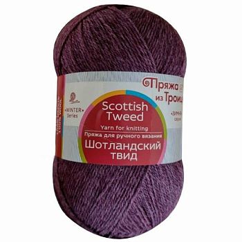 Пряжа Шотландский твид 1454 - Цикламеновый меланж (в уп.10шт) Пряжа Шотландский твид 1454 - Цикламеновый меланж (в уп.10шт)