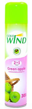 Освежитель "GOLD WIND" Зеленое яблоко 300мл/12шт