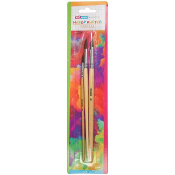 Набор кистей 3 штуки AS Пони круглые №2, 4, 6 