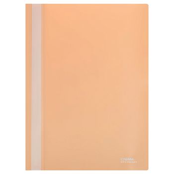 Папка-скоросшиватель пласт персиковая СТАММ А4 180мкм 