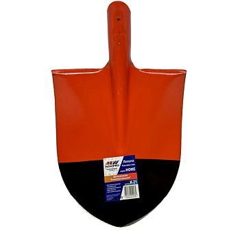 Лопата штыковая универсальная из рельс/сталь оранж-черная К-21 Хоум
