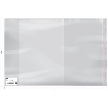 Обложка 250*400 для учебников старших классов с лип.слоем 70мкм 1/100