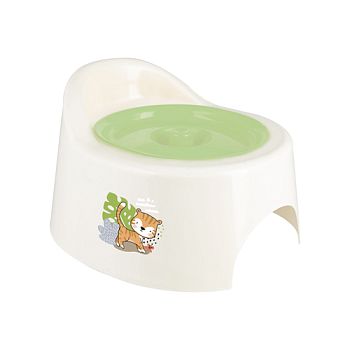 Горшок детский с крышкой Жирафик Полимербыт 