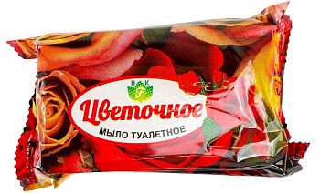 Мыло туалетное "Цветочное" Flora 200гр /60шт