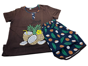 Костюм Женский трикотаж. (шорты+футболка) р.48-56 300/5шт Костюм Женский трикотаж. (шорты+футболка) р.48-56 300/5шт