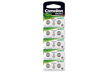 Э/п Camelion AG13  (G13 / LR1154 / LR44 / 76A / A76 / 357A) BL10