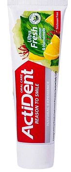 Зубная паста ACTIDENT Иран "Ультра фреш, защита десен" 100гр (6531) 1/48