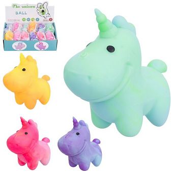 Игрушка-антистресс "Единорожка"4 цвета  10*10см Плэй
