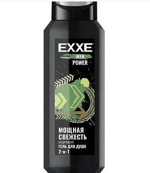 Гель для душа EXXE MEN 2в1 "Бодрящий" POWER, 400 мл (1430) 1/12