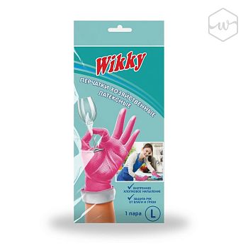 Перчатки латексные "Wikky" L /120