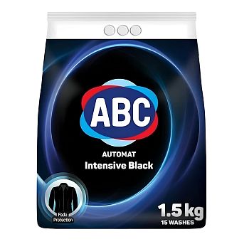 Порошок стиральный ABC для черного белья 1,5кг 1/12 (9139) Порошок стиральный ABC для черного белья 1,5кг 1/12 (9139)
