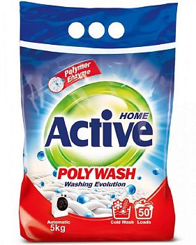 Порошок стир ACTIVE Иран автомат Poly Wash 5кг 1/2/100 (1085)