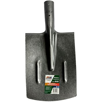 Лопата штыковая прямоугольная из рельс/сталь К-3 База