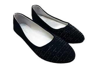 Балетки Ж. ВЕЛИКАН BDM-1 черные,замш р40-43 10пар