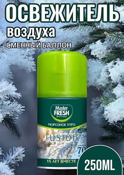 Освежитель Master FRESH Морозное утро сменный балон 250мл 1/12