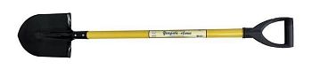 Лопата штыковая ЛУ с желтым металлизирован с черенком и Vp 030224
