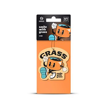 Ароматизатор воздуха в машину Grass "Смайл" Кофе 1/?