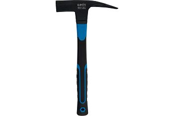 Молоток гвоздодер 600г фибер.ручка Oasis