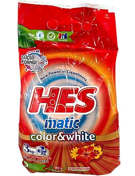 Порошок стир Hes для бел/цвет 3 кг (6)