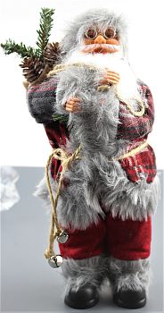 Фигура Санта Клаус 30см (стоит) 1/10
