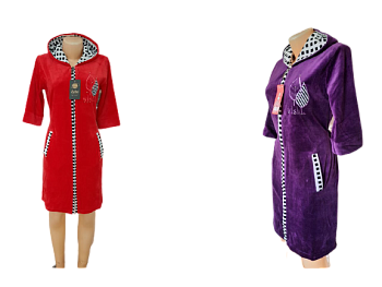 Халат Велюр ZEBO 5010, 2025 замок,с капюшоном  р.44-54 Узбек. Халат Велюр ZEBO 5010, 2025 замок,с капюшоном  р.44-54 Узбек.