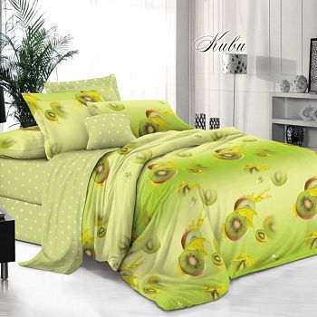 КПБ поплин Таббинет Чебоксарский хлопок 2сп+европрост Киви