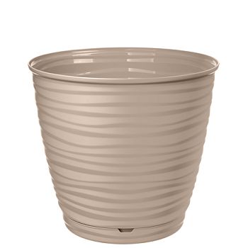 Горшок 5,4л Saffron Homver с поддоном бежевый 6103