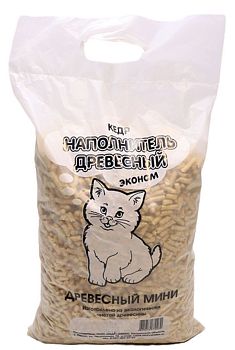 Наполнитель 2,5 кг. (древесные) Стандарт Мини (белые) 6литров