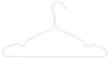 Вешалка металлическая цена за 10шт белые 1/50