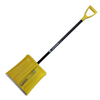 Лопата снег Гардения СНЕЖНИК 385*370 алюм.планка,алюм.черен.,V-ручка d32 100613